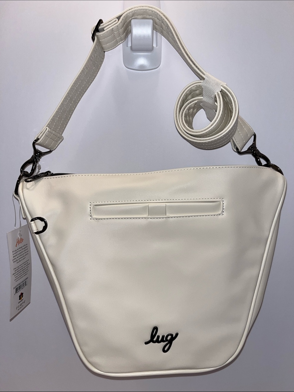 LUG - Quest Satin Luxe VL Shoulder Bag in Macadamia